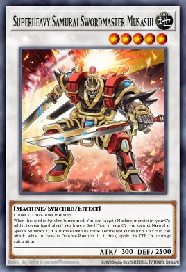 Superheavy Samurai Swordmaster Musashi Yu-Gi-Oh card