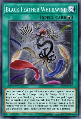 Black Feather Whirlwind Yu-Gi-Oh card