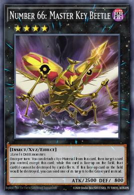 Number 66: Master Key Beetle Yu-Gi-Oh card