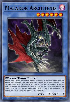 Matador Archfiend Yu-Gi-Oh card