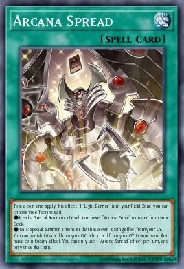 Arcana Spread Yu-Gi-Oh card
