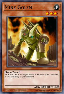 Mine Golem Yu-Gi-Oh card