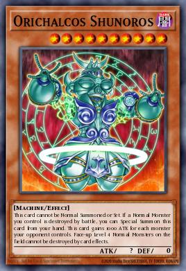 Orichalcos Shunoros Yu-Gi-Oh card