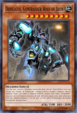 Dovelgus, Generaider Boss of Iron Yu-Gi-Oh card