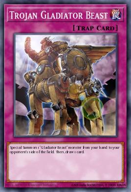 Trojan Gladiator Beast Yu-Gi-Oh card
