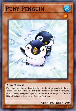 Puny Penguin Yu-Gi-Oh card