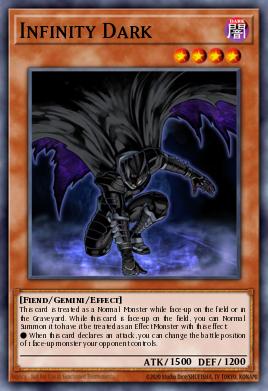 Infinity Dark Yu-Gi-Oh card