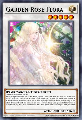 Garden Rose Flora Yu-Gi-Oh card
