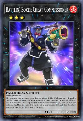 Battlin' Boxer Cheat Commissioner Yu-Gi-Oh card