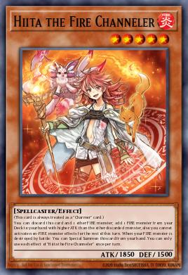 Hiita the Fire Channeler Yu-Gi-Oh card