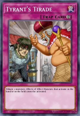 Tyrant's Tirade Yu-Gi-Oh card