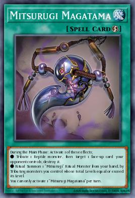 Mitsurugi Magatama Yu-Gi-Oh card