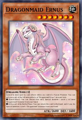 Dragonmaid Ernus Yu-Gi-Oh card