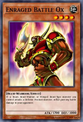Enraged Battle Ox Yu-Gi-Oh card