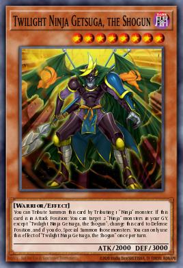 Twilight Ninja Getsuga, the Shogun Yu-Gi-Oh card