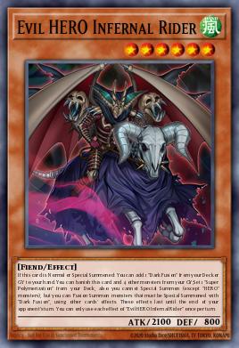 Evil HERO Infernal Rider Yu-Gi-Oh card