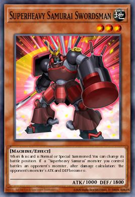 Superheavy Samurai Swordsman Yu-Gi-Oh card