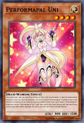 Performapal Uni Yu-Gi-Oh card
