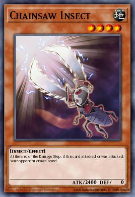 Chainsaw Insect Yu-Gi-Oh card