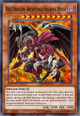Red Dragon Archfiend/Assault Mode Yu-Gi-Oh card