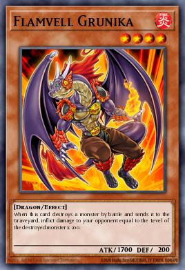 Flamvell Grunika Yu-Gi-Oh card