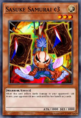 Sasuke Samurai #3 Yu-Gi-Oh card