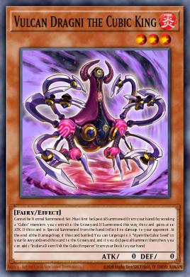 Vulcan Dragni the Cubic King Yu-Gi-Oh card