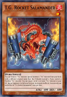 T.G. Rocket Salamander Yu-Gi-Oh card