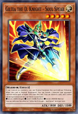 Giltia the D. Knight - Soul Spear Yu-Gi-Oh card