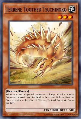 Terrene Toothed Tsuchinoko Yu-Gi-Oh card