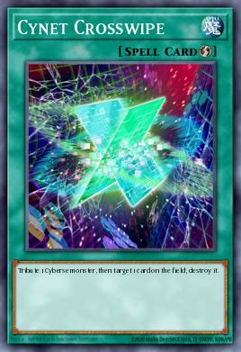 Cynet Crosswipe Yu-Gi-Oh card