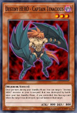 Destiny HERO - Captain Tenacious Yu-Gi-Oh card