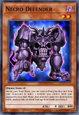 Necro Defender Yu-Gi-Oh card