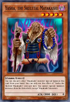 Yasha, the Skeletal Mayakashi Yu-Gi-Oh card