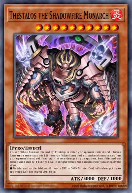 Thestalos the Shadowfire Monarch Yu-Gi-Oh card