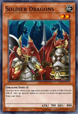 Soldier Dragons Yu-Gi-Oh card