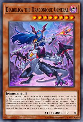 Diabolica the Draconique General Yu-Gi-Oh card