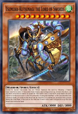 Tsumuha-Kutsunagi the Lord of Swords Yu-Gi-Oh card
