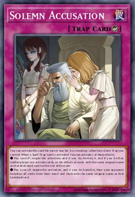 Solemn Accusation Yu-Gi-Oh card