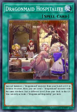Dragonmaid Hospitality Yu-Gi-Oh card