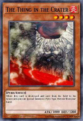 The Thing in the Crater Yu-Gi-Oh card