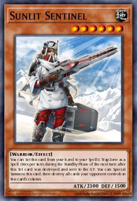 Sunlit Sentinel Yu-Gi-Oh card
