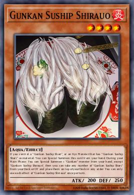 Gunkan Suship Shirauo Yu-Gi-Oh card