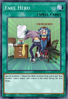 Fake Hero Yu-Gi-Oh card
