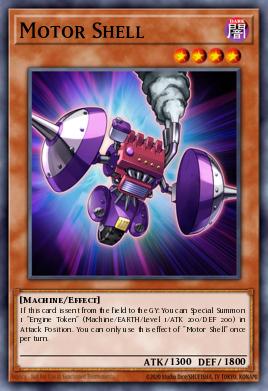Motor Shell Yu-Gi-Oh card