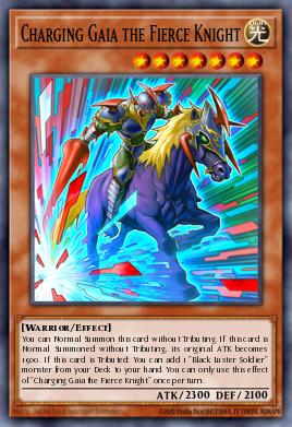 Charging Gaia the Fierce Knight Yu-Gi-Oh card