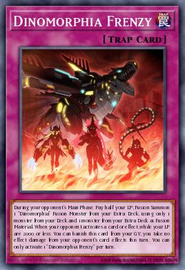 Dinomorphia Frenzy Yu-Gi-Oh card