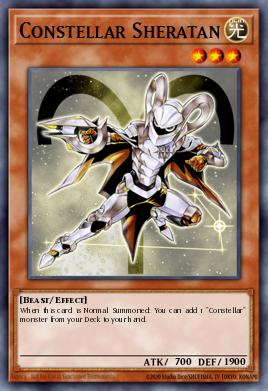 Constellar Sheratan Yu-Gi-Oh card