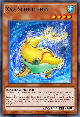 Xyz Slidolphin Yu-Gi-Oh card