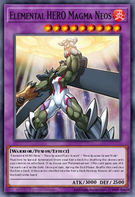 Elemental HERO Magma Neos Yu-Gi-Oh card